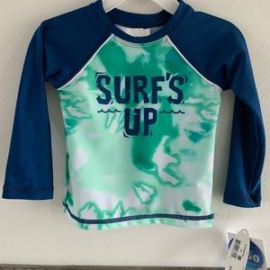 Wave Zone ‘Surf’s Up’ swim top UPF 50 sz 12 month